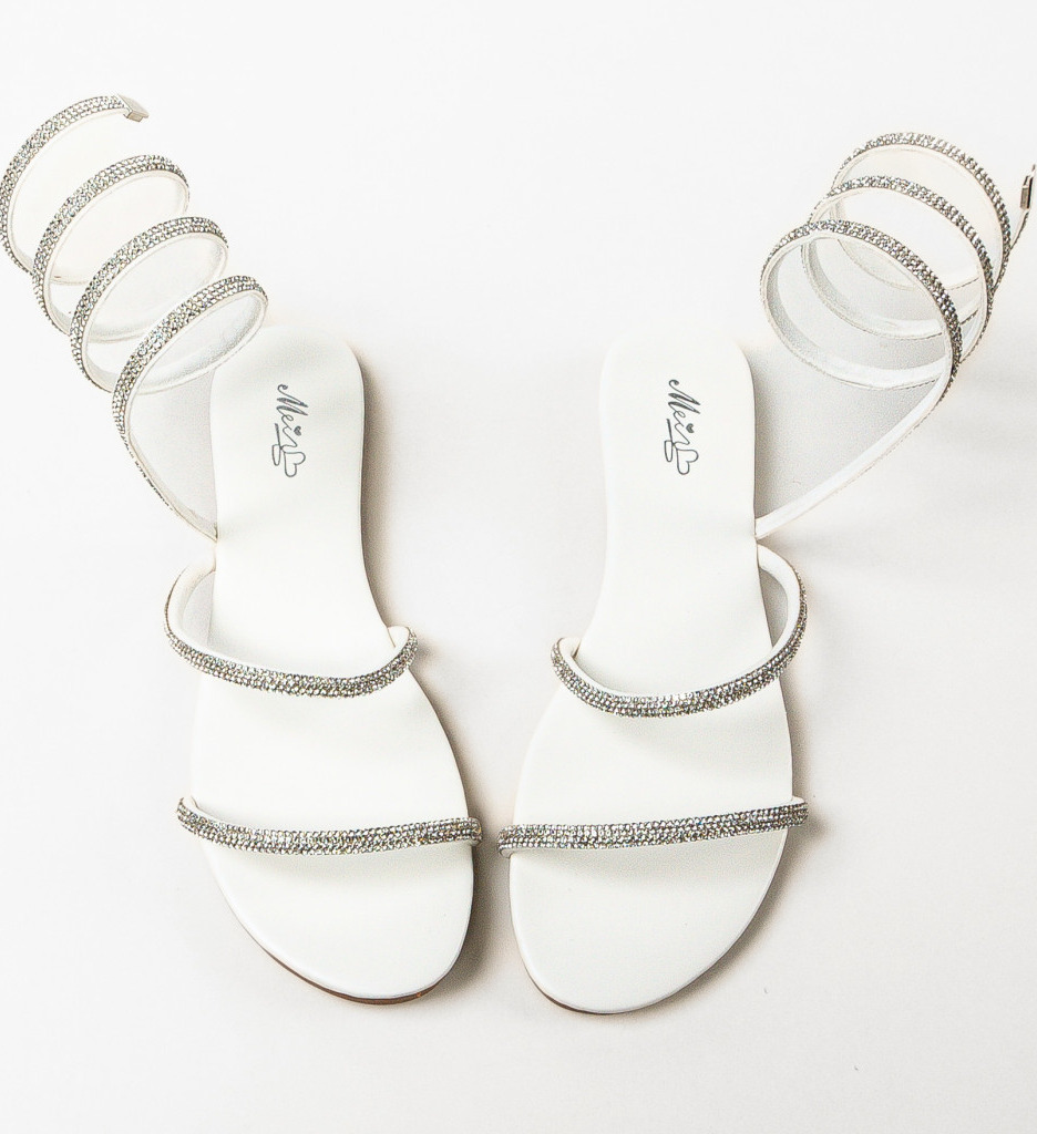 Sandale Dama Pepin Albe | Elegante și Confortabile - imagine 6