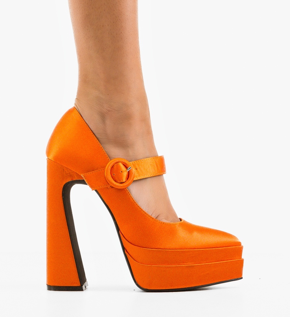 Pantofi Fobol Portocalii - Eleganță și Stil - imagine 3