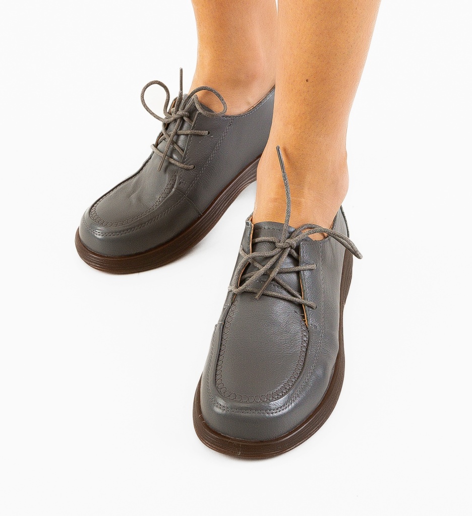 Pantofi Casual Vlobe Gri - Confort și Stil Zilnic - imagine 3
