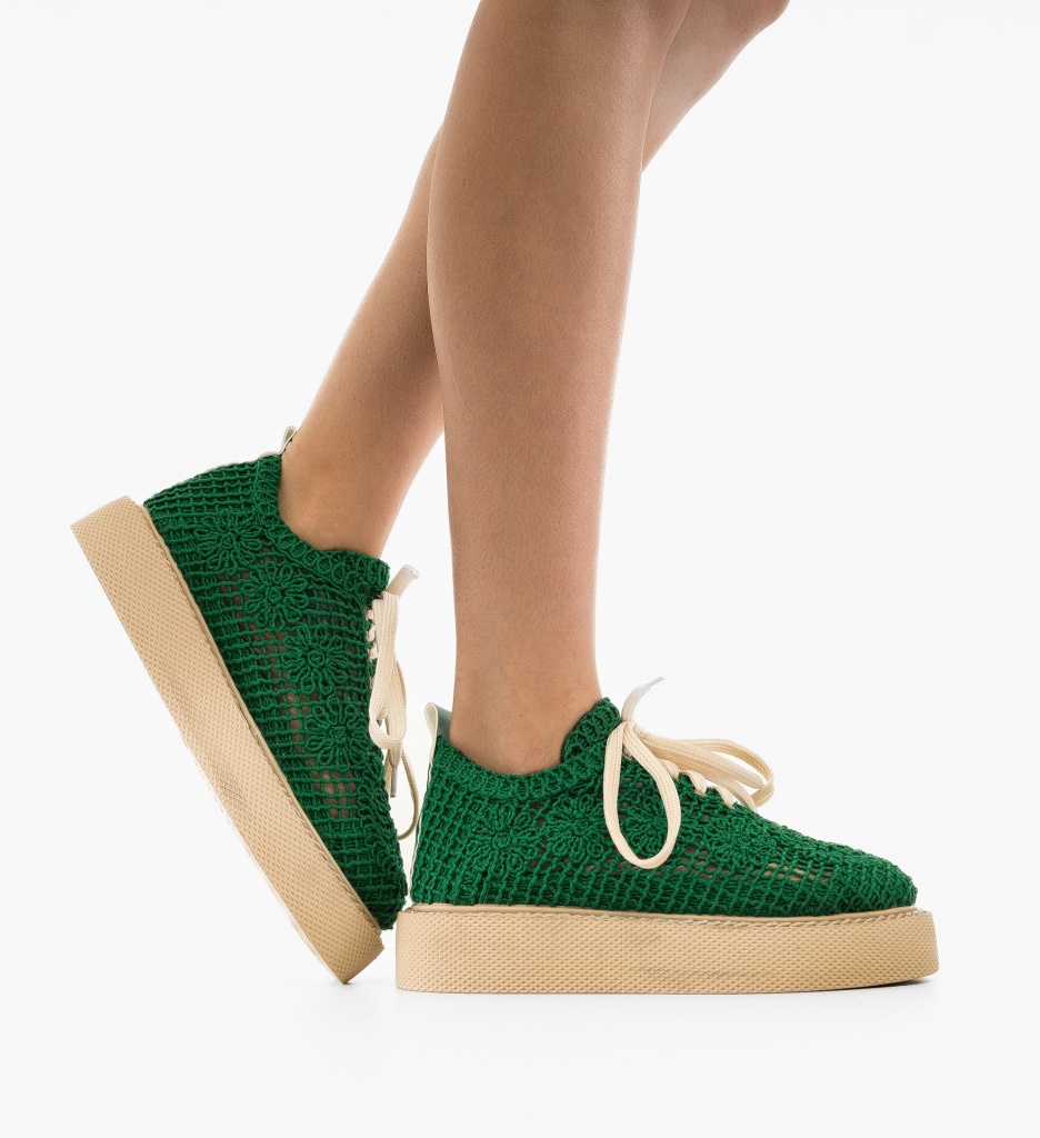 Pantofi Ystory Verzi | Stil Casual Confortabil