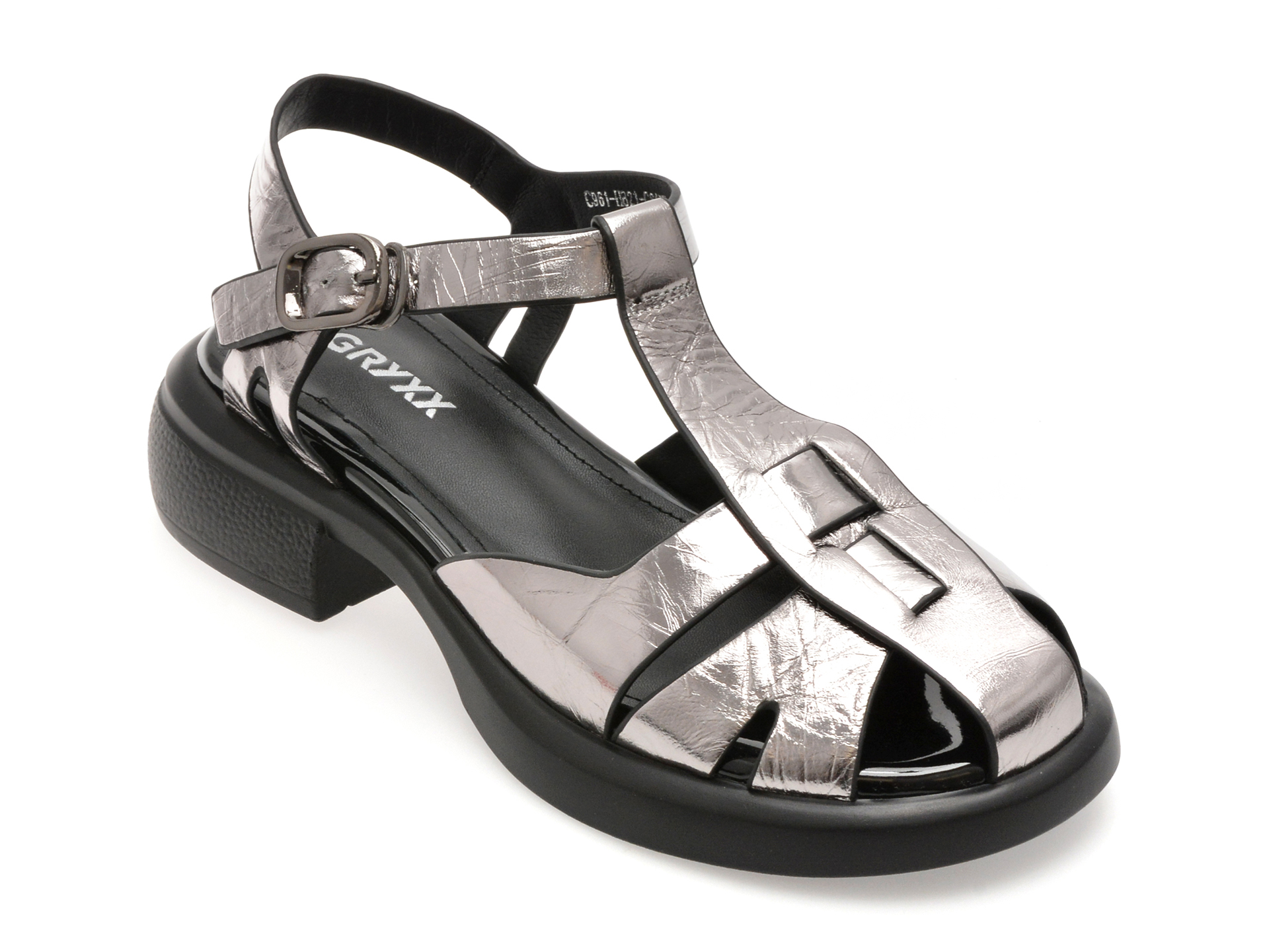 Sandale Gryxx Piele Lacuita - Stil Urban Feminin
