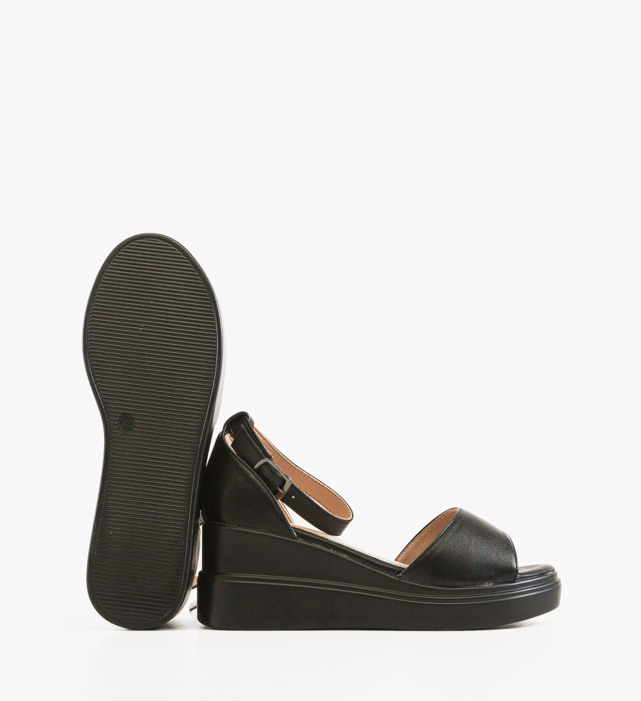 Sandale Platforme Honorus Negre | Eleganță și Confort - imagine 10