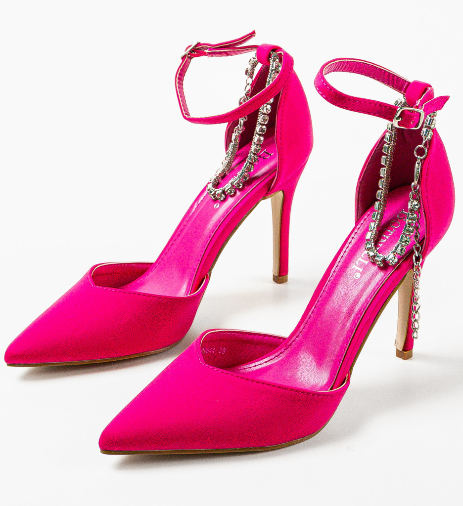 Pantofi Toc Kamiona Fuchsia | Stil și Rafinament - imagine 5