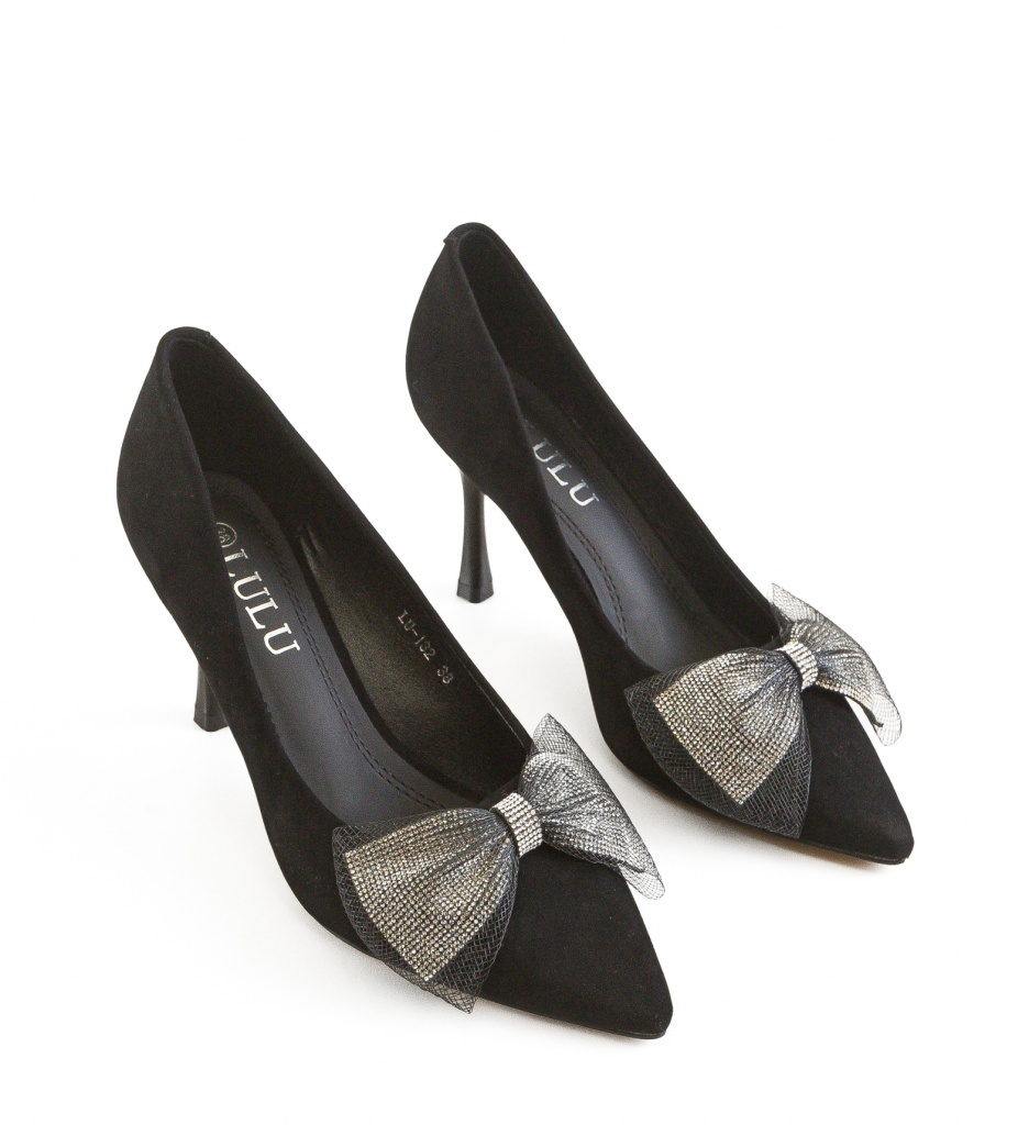 Pantofi Rahela Negri cu Toc - Eleganță și Stil - imagine 5