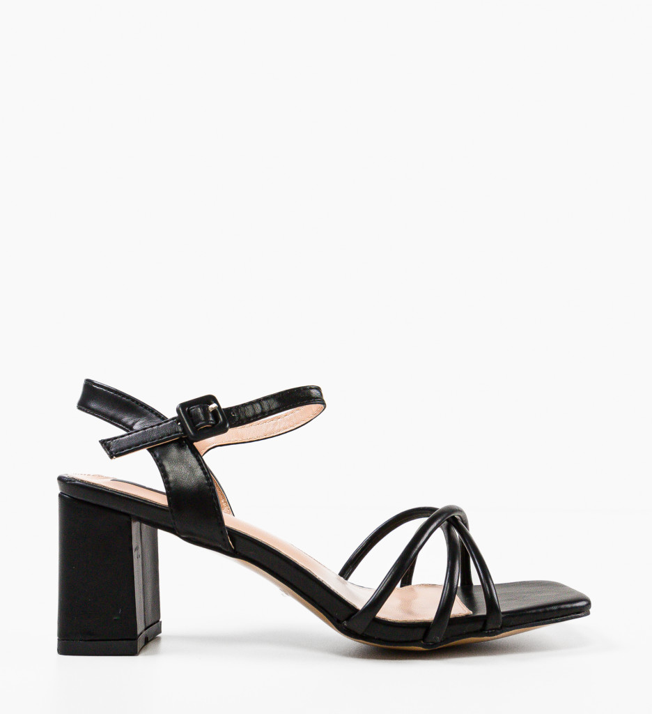 Sandale cu Toc Mpho Negre - Eleganță și Stil - imagine 5