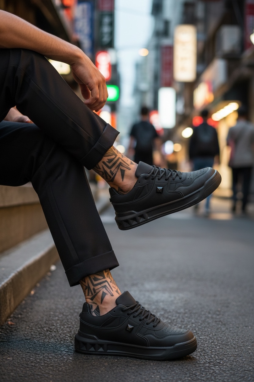 Adidași Casual Bărbați Negri VLT L75 T50-1