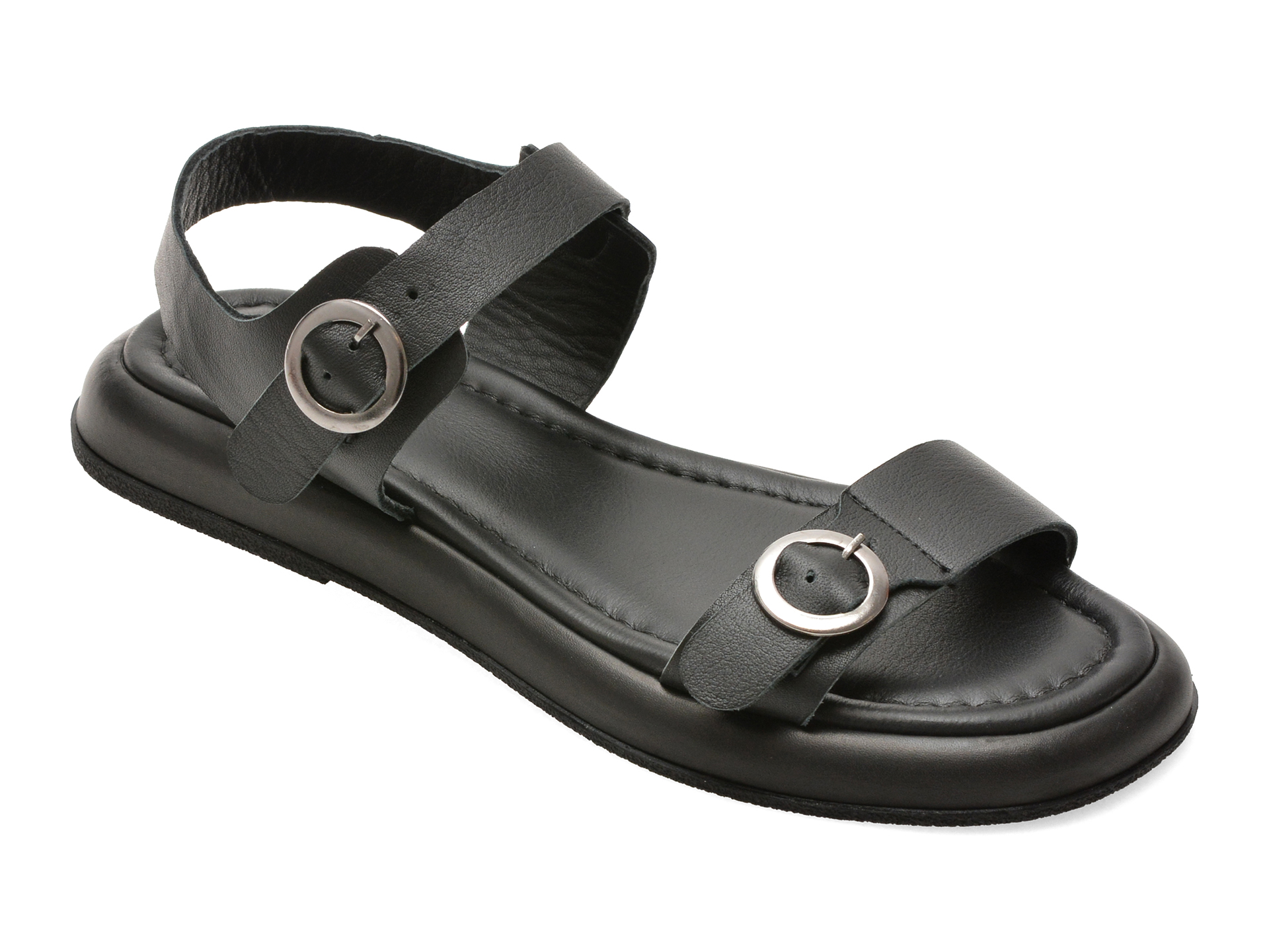 Sandale GRYXX Negre Piele Naturală Elegante