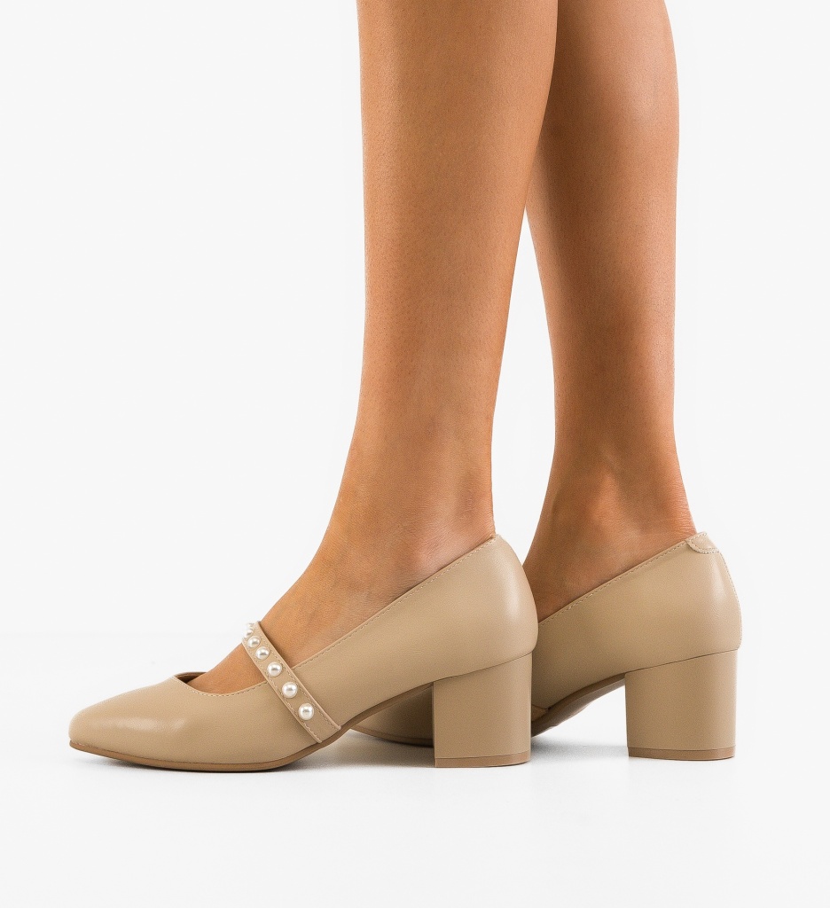 Pantofi Celine Bej cu Toc - Eleganță și Stil - imagine 2