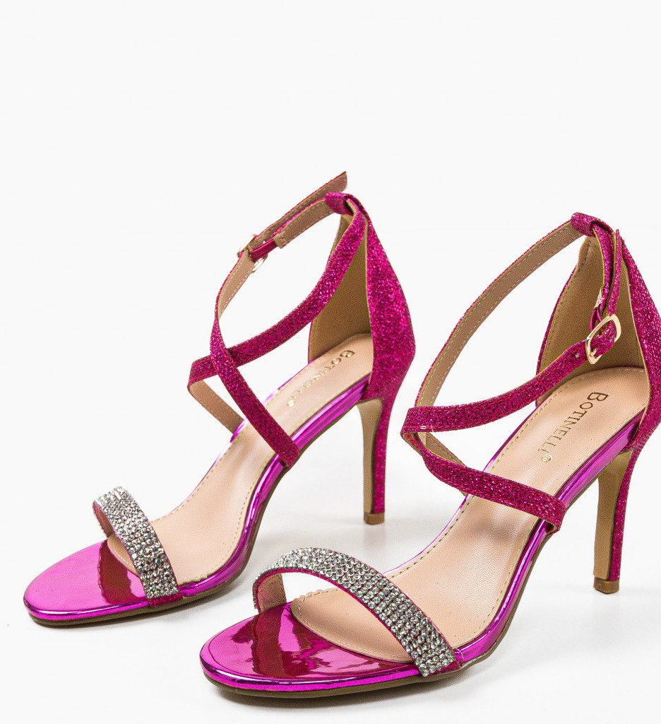 Sandale Toc Ekib Fuchsia - Eleganță și Stil - imagine 5