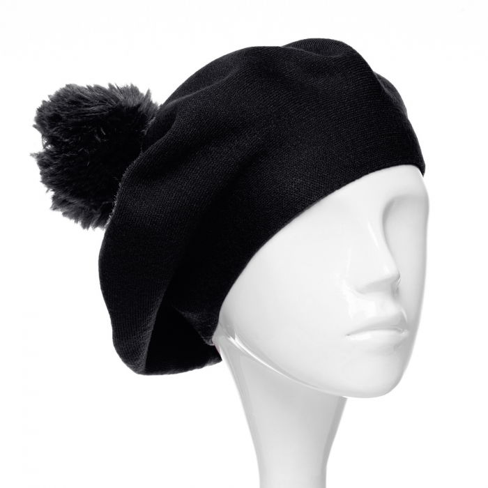 Bereta Neagra cu Mot Shopika | Stil și Eleganță