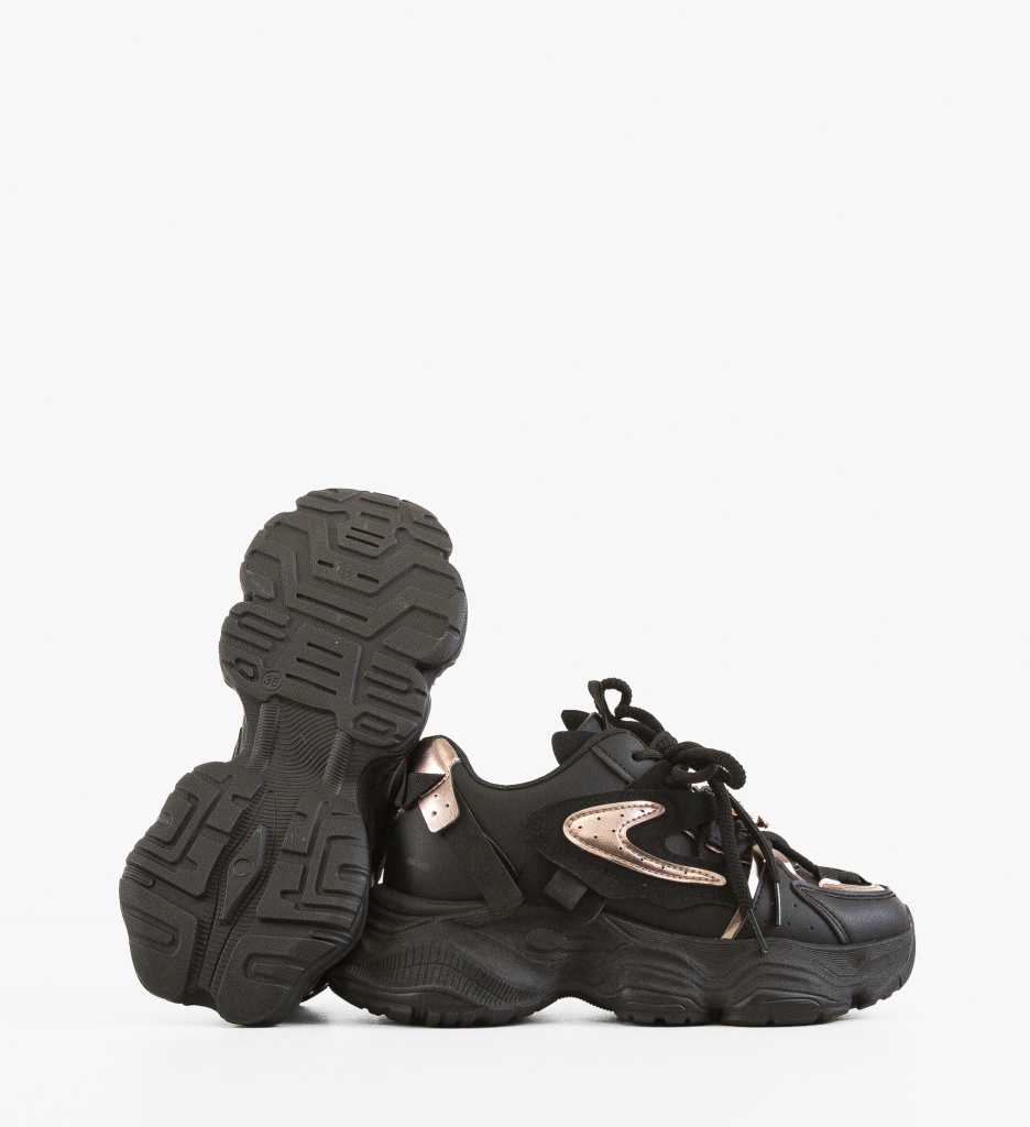 Sneakers Dama Lillian Negre | Confort și Stil - imagine 5