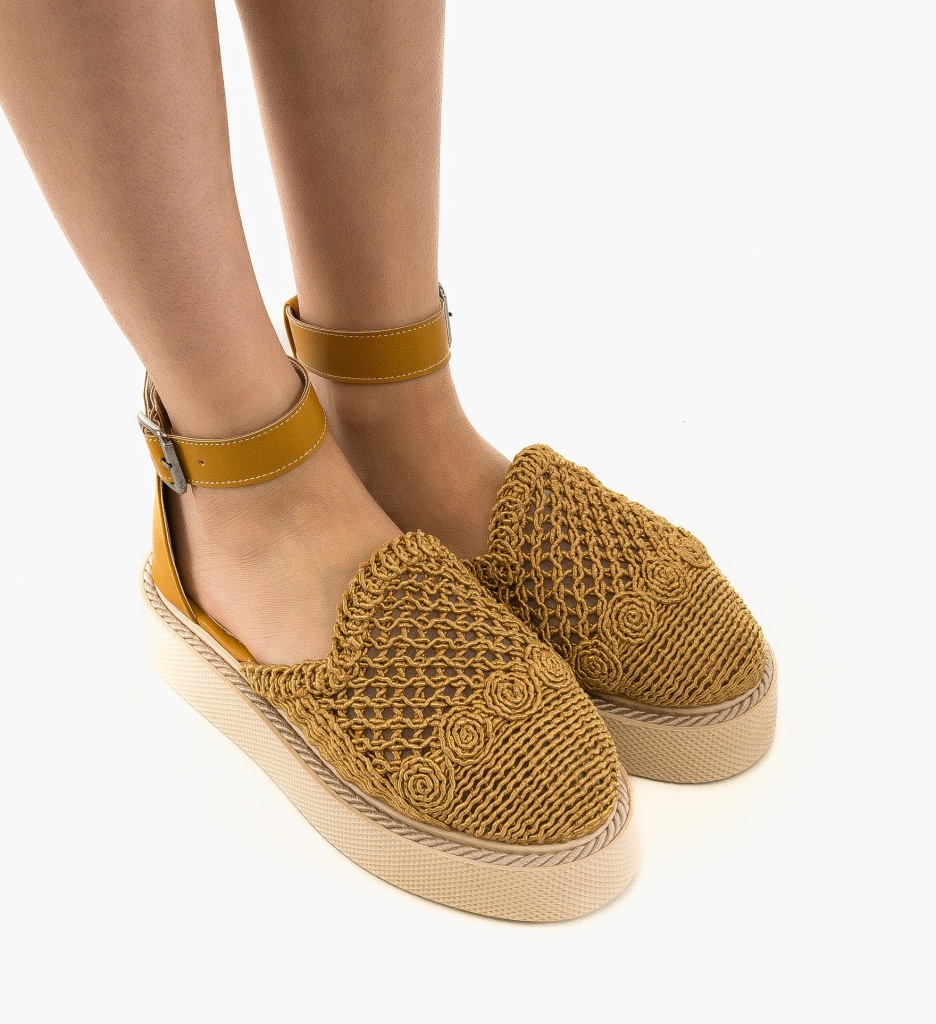 Pantofi Rauros Galbeni - Stil Unic Casual