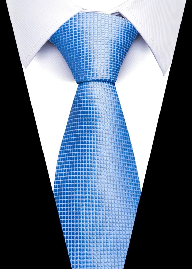 Cravată Albastră Picadili | Model Geometric Elegant
