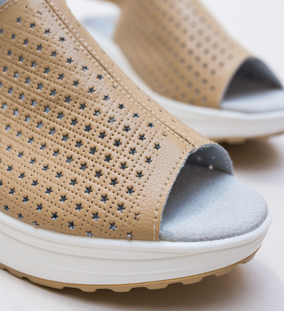 Sandale Platforme Bej - Stil si Confort - imagine 6