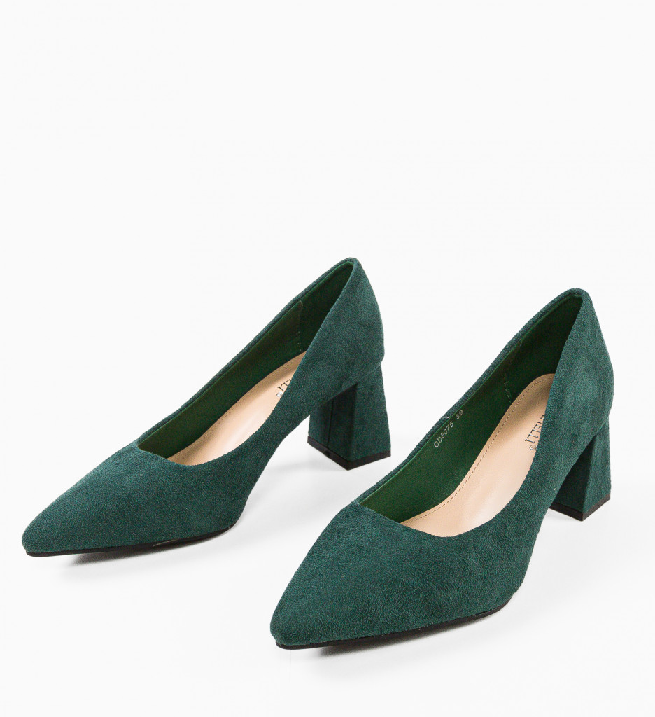 Pantofi cu Toc Adria Verzi | Eleganță - imagine 12