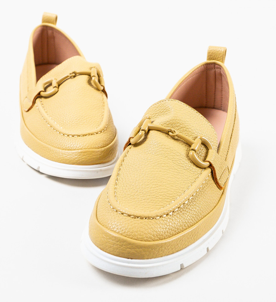Pantofi Casual Olhan Galbeni - Confort și Stil - imagine 5