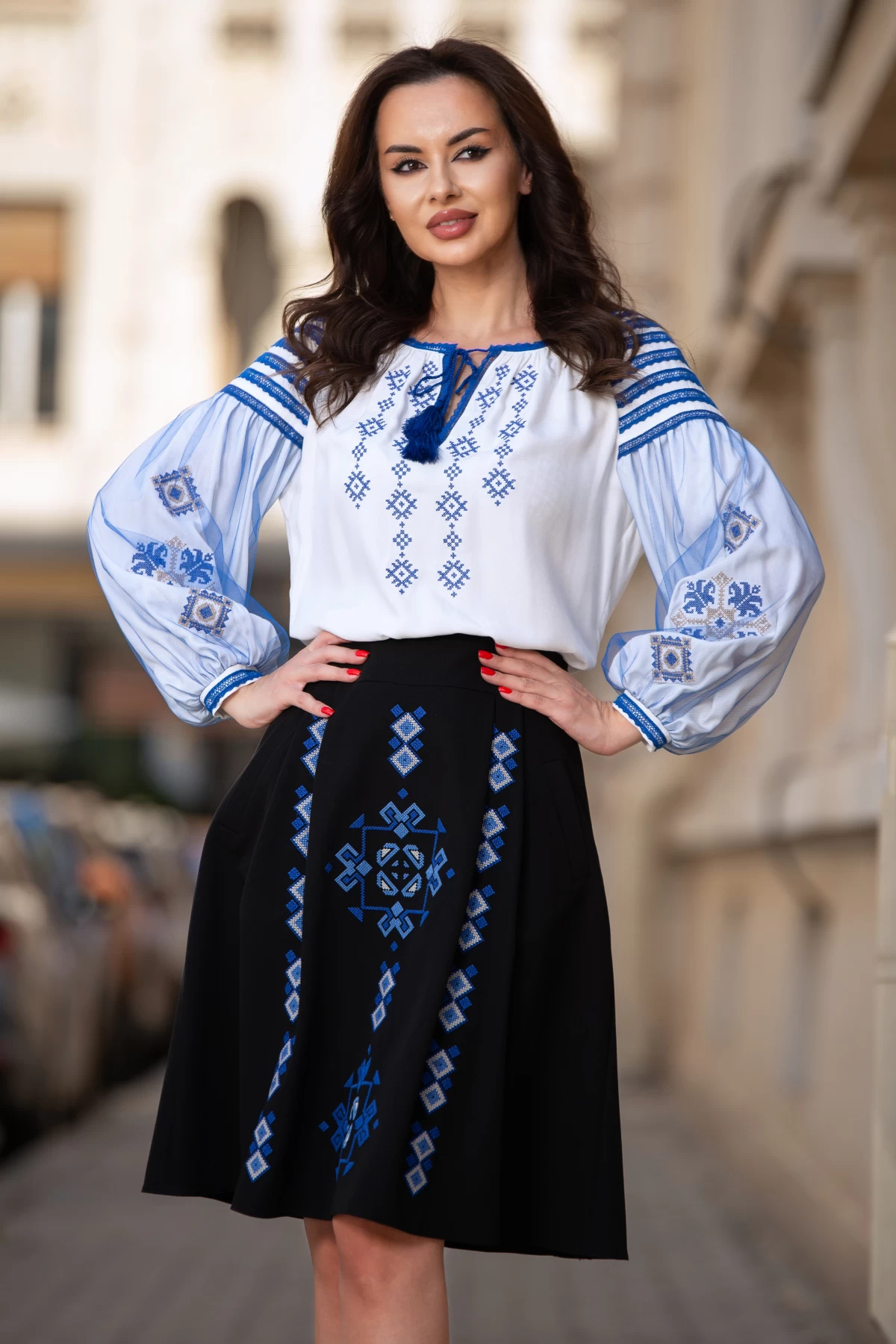 Bluza Traditională Românească Effect | Romburi