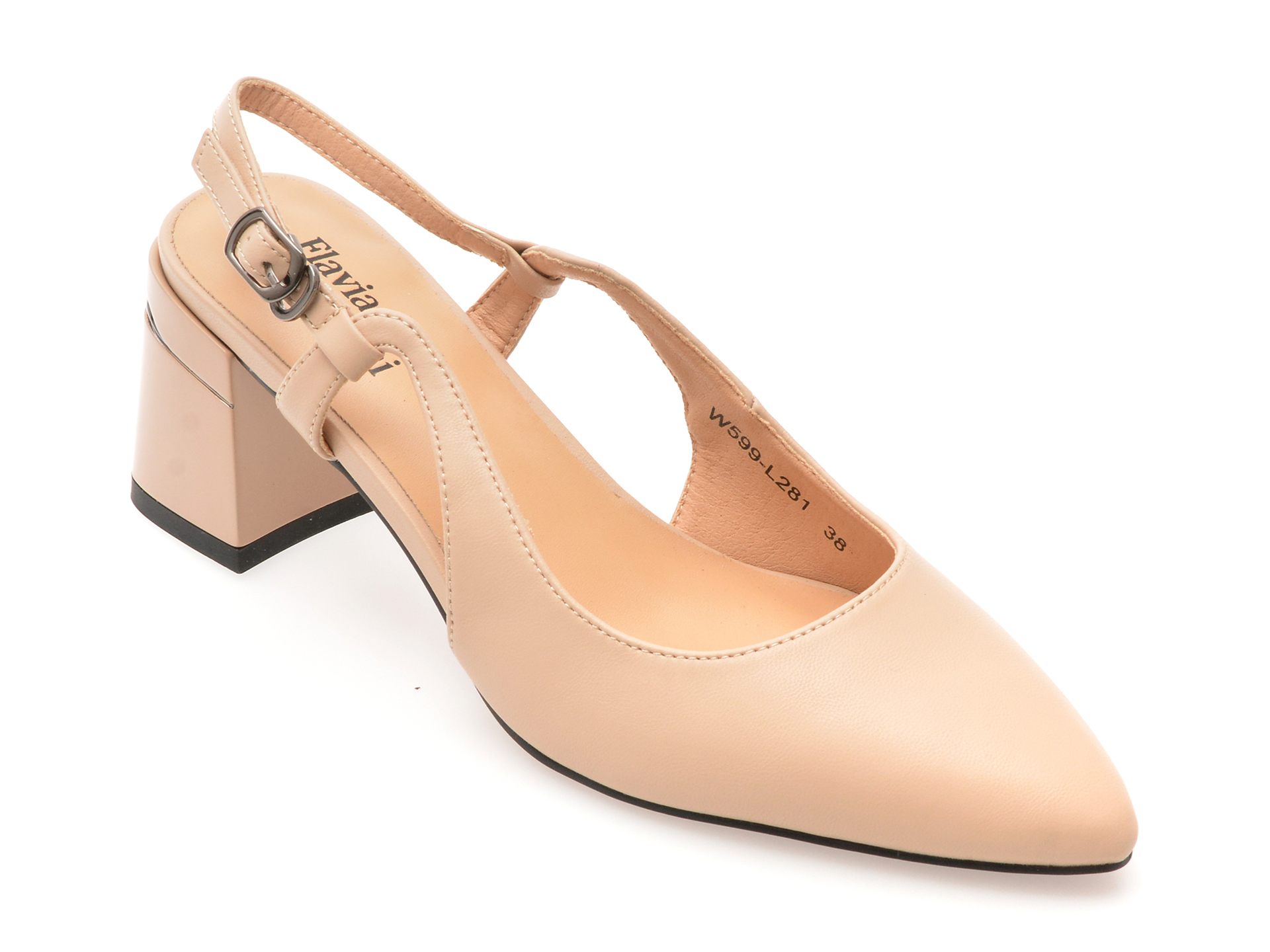 Pantofi Flavia Passini Nude Piele Naturală