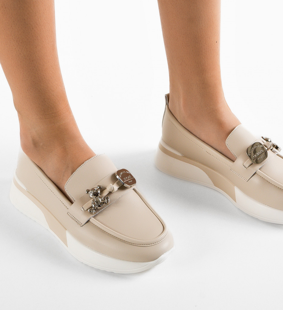 Pantofi Casual Dama Adamo Bej | Confort și Stil - imagine 5