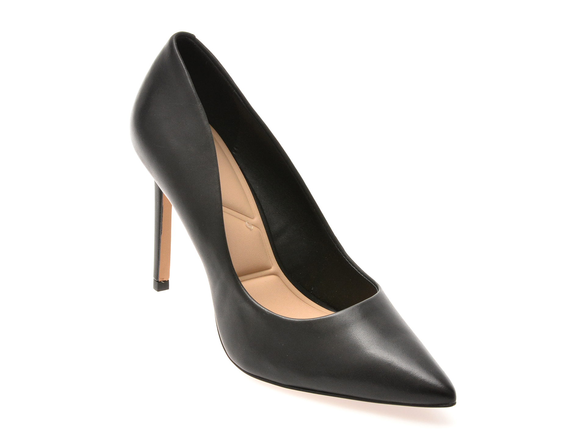 Pantofi eleganți ALDO STESSY 2.0, negri, piele naturală