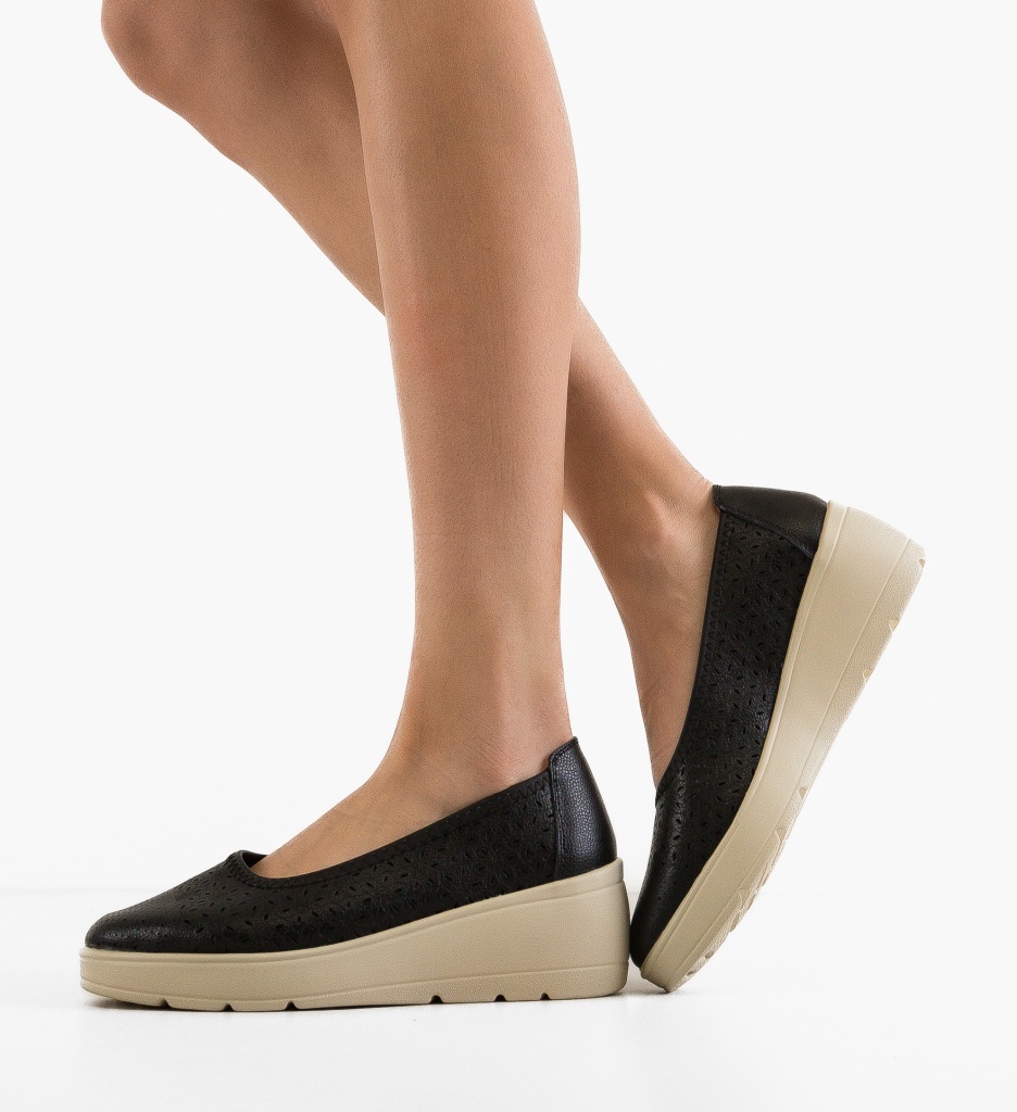 Platforme Dama Kamiz Negre - Stil și Confort - imagine 2