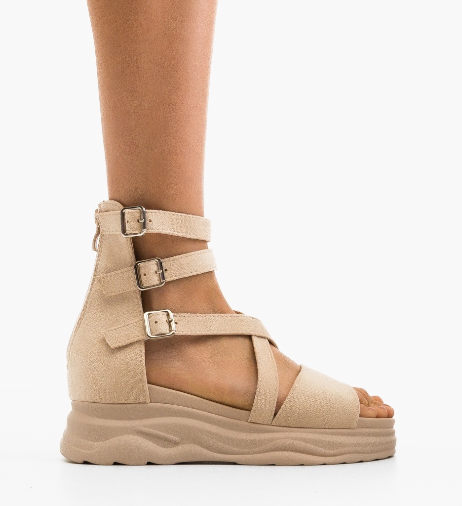 Sandale Dama Bej Almere - Confort și Stil - imagine 6