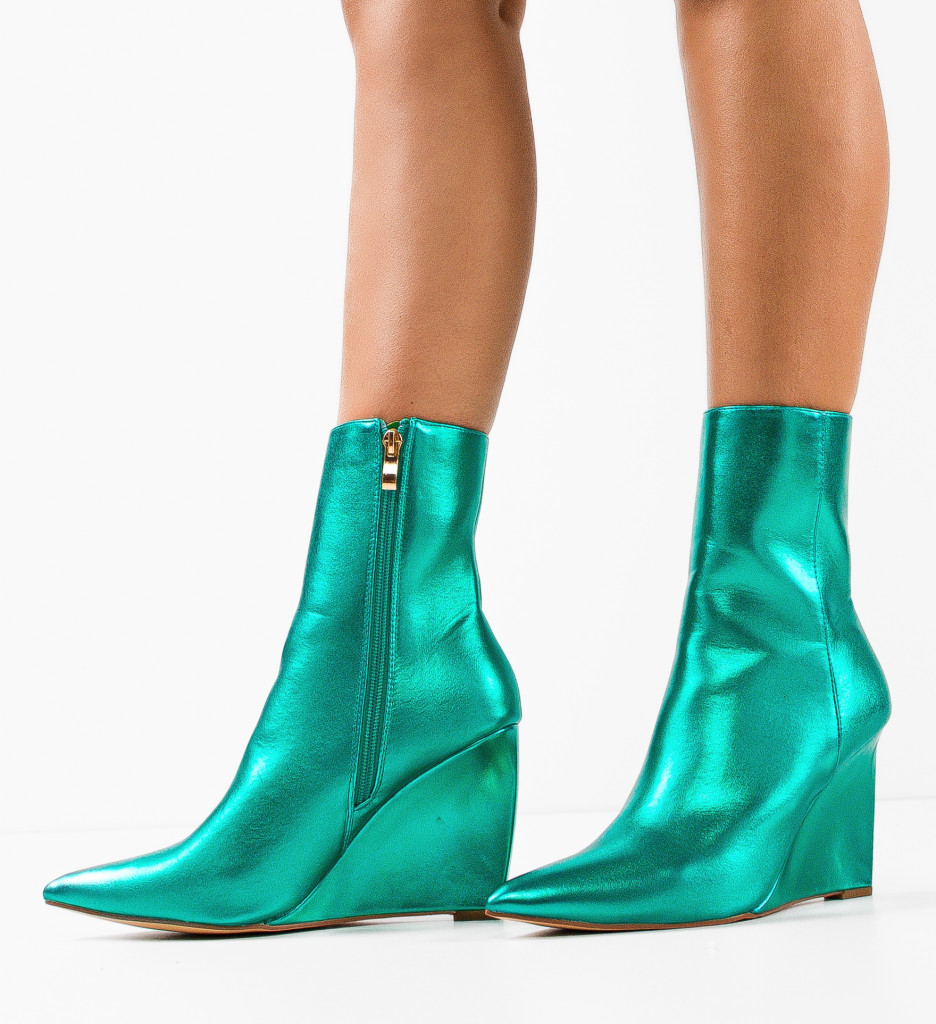 Botine Dama Verzi Delila - Stil și Confort Urban - imagine 3