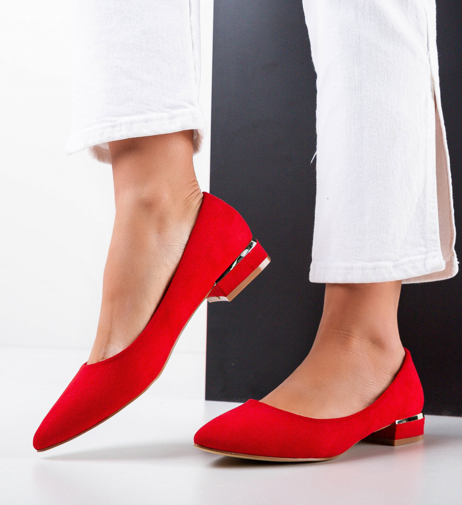 Pantofi Dama Depere Rosii cu Toc - Eleganță și Stil - imagine 4