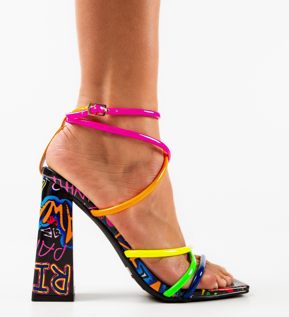 Sandale cu Toc Paire Multi | Eleganță Versatilă - imagine 5