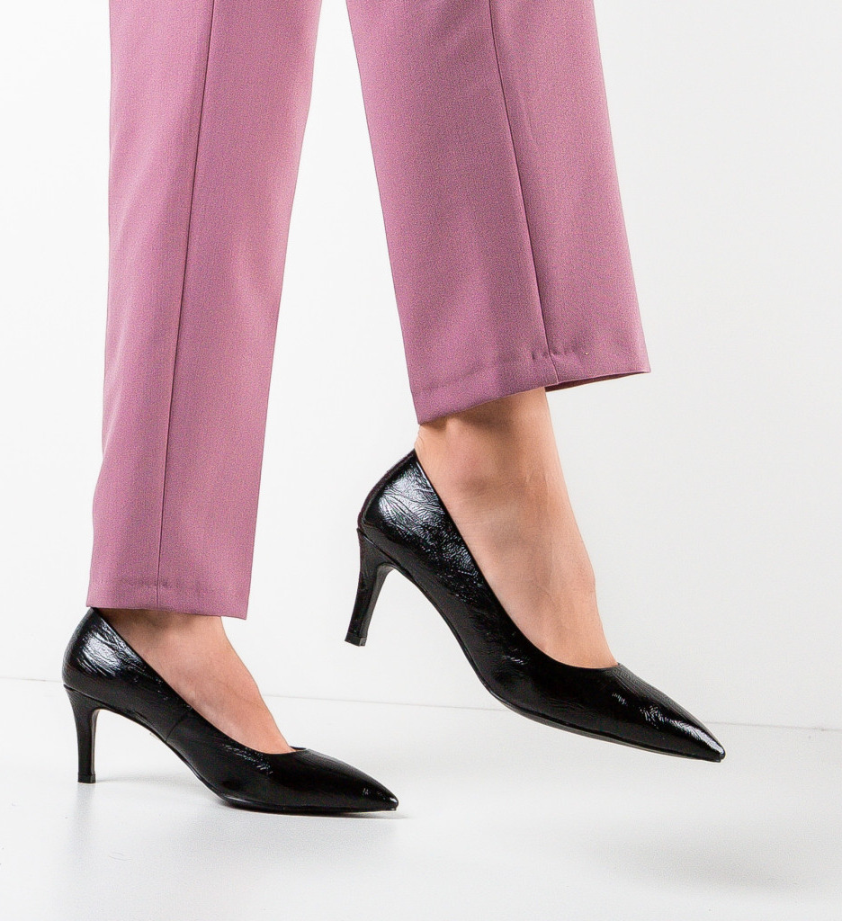 Pantofi Nazum Negri | Eleganță și Stil - imagine 3