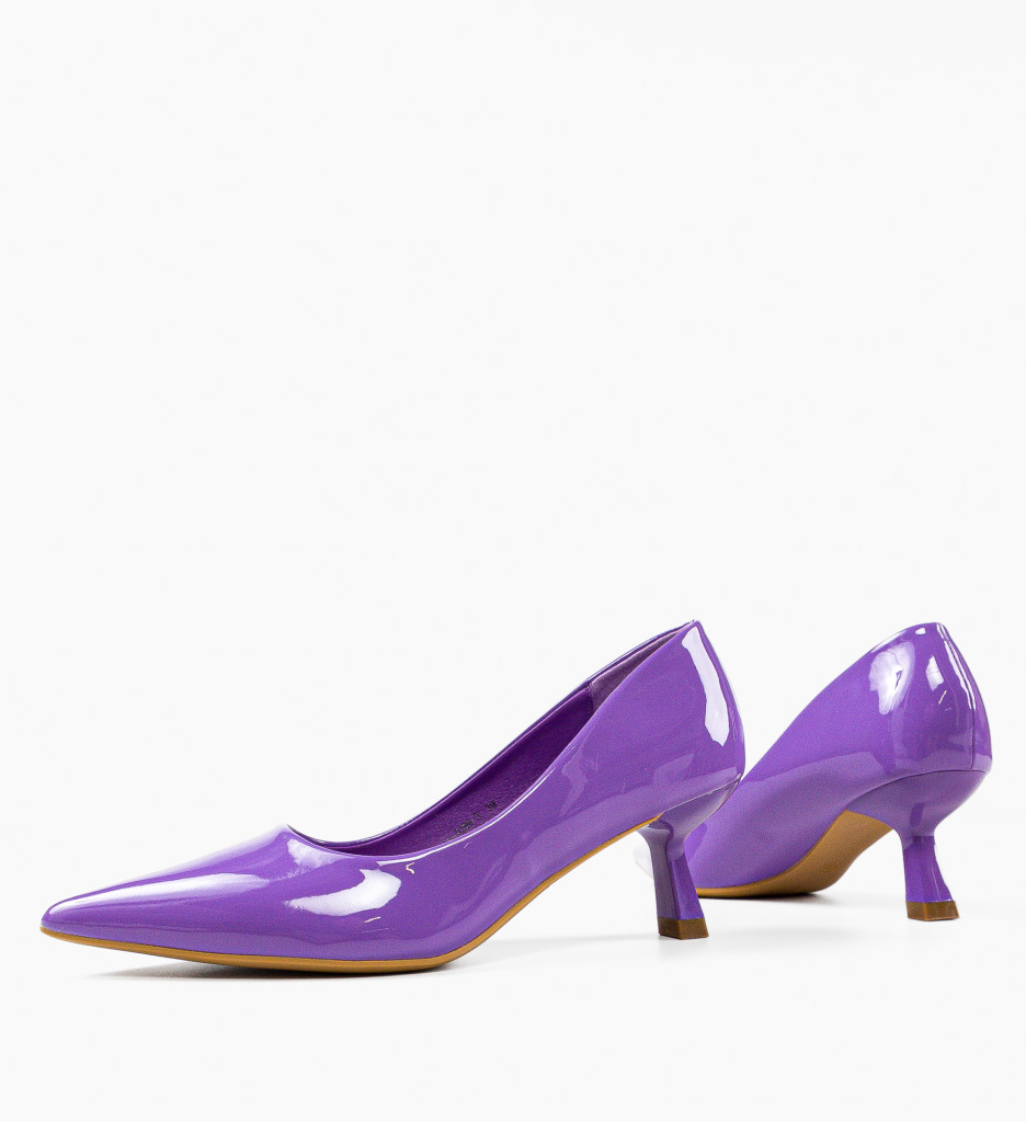 Pantofi cu Toc Lenn Mov | Eleganță Pură - imagine 5