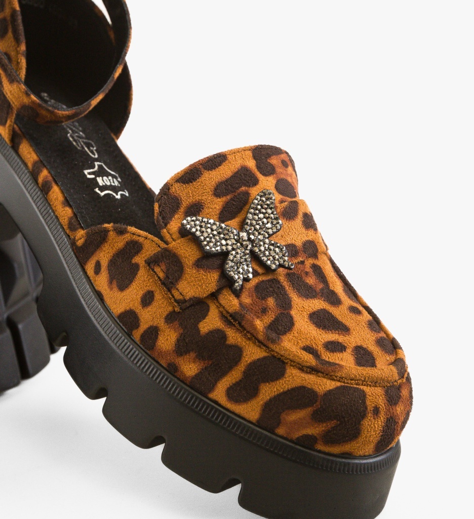 Pantofi Casual Polly Animal Print Eleganți - imagine 4