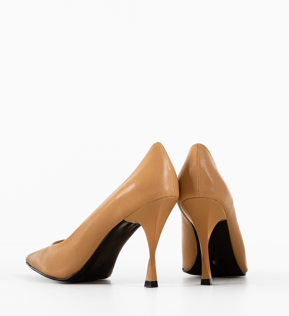 Pantofi cu Toc Leuko Bej | Eleganță și Confort - imagine 7