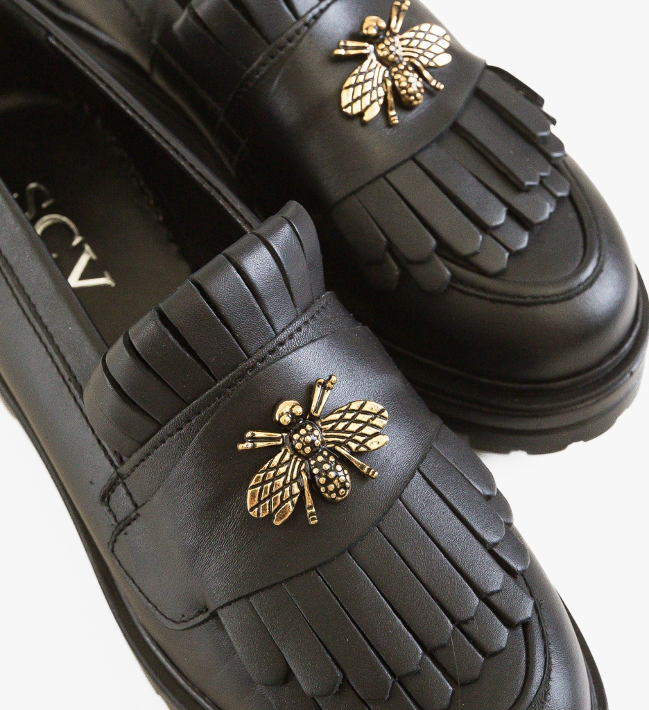 Pantofi Casual Dama Zenin Negri Eleganți - imagine 8