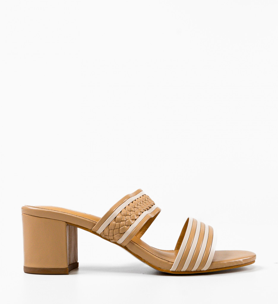 Saboti Dama Nora Camel | Eleganță și Confort - imagine 6