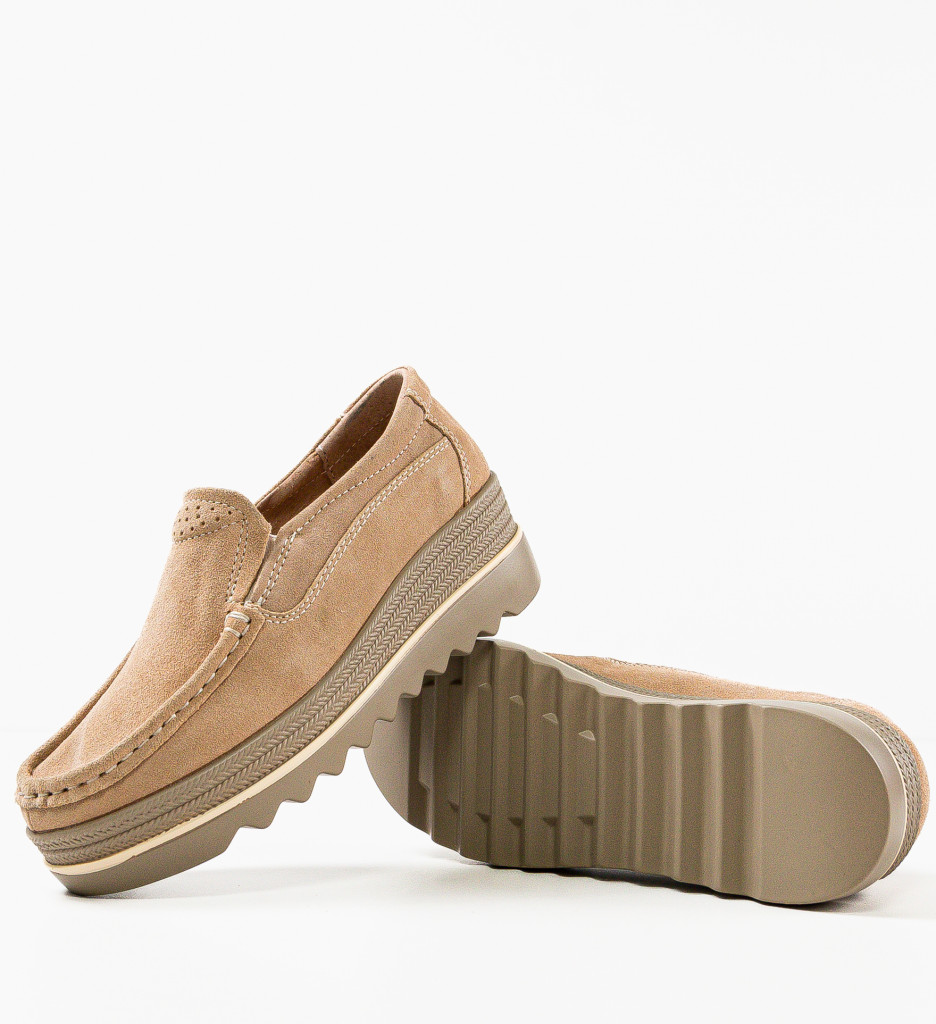 Pantofi Casual Smirno Bej - Confort și Eleganță - imagine 4