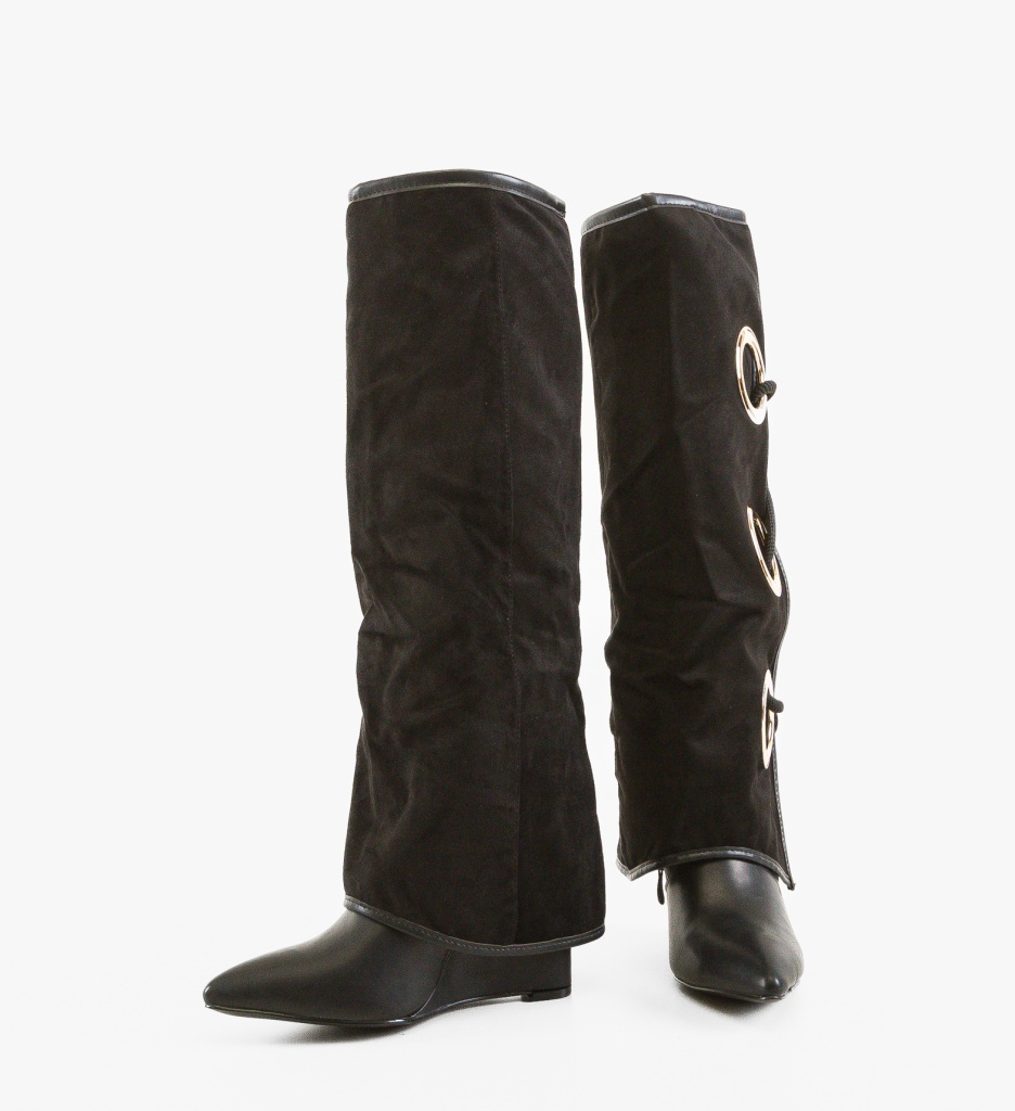Cizme Dama Bandy Negre Elegante Depurtat - imagine 5
