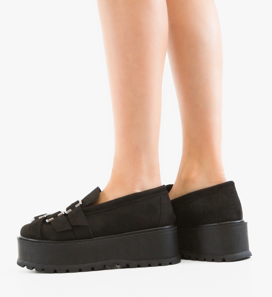 Pantofi Casual Darqu Negri Eleganți