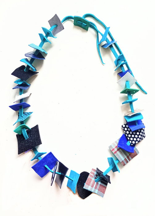 Colier Geometric Piele Naturală | Unicat Shopika
