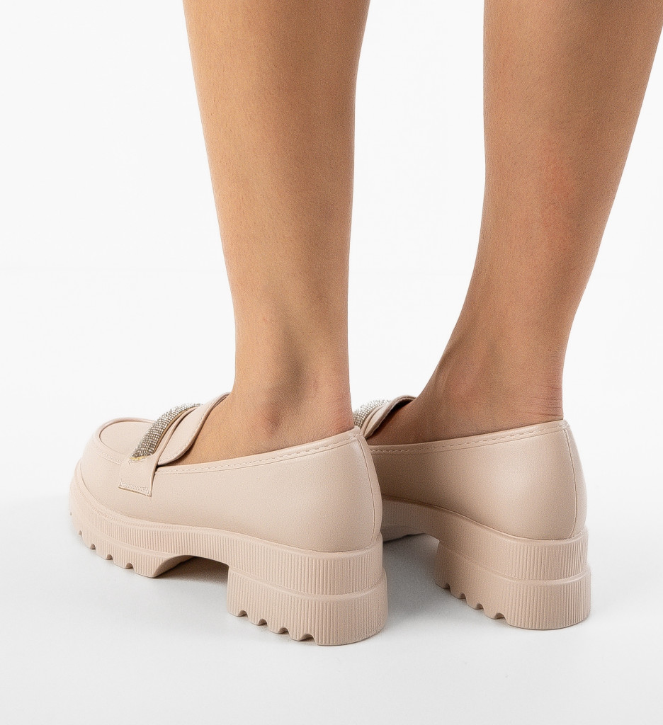 Pantofi Casual Lelan Bej | Confort și Stil - imagine 2