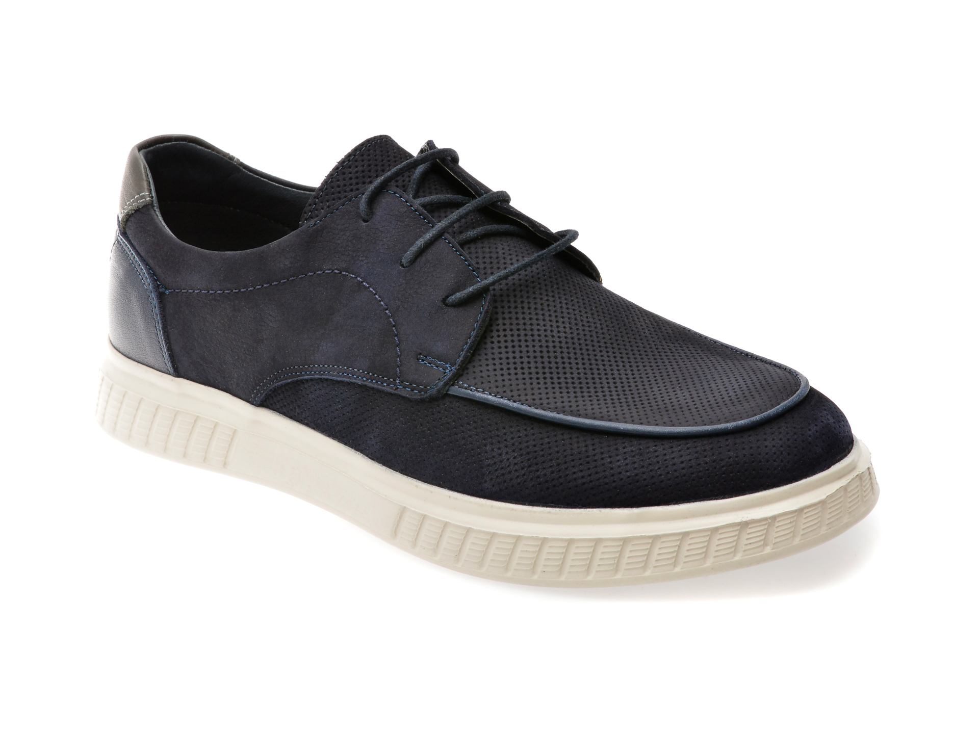 Pantofi OTTER bleumarin din nabuc - confort și stil