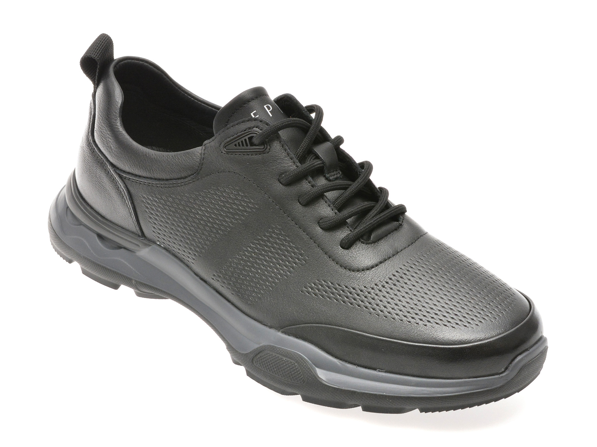 Pantofi Epica negri din piele naturală - Confort