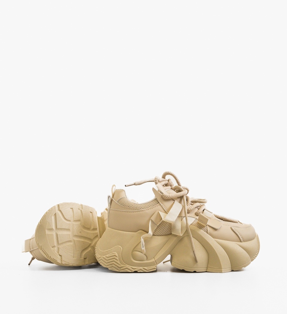 Sneakers Dama Thild Bej - Confort și Stil - imagine 4