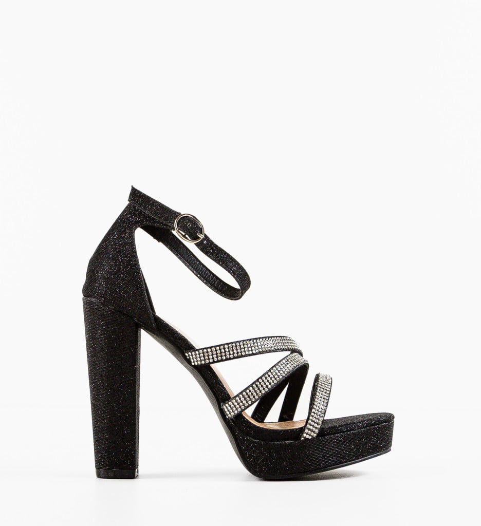 Sandale cu toc Mikol Negre - Eleganță și Stil - imagine 5