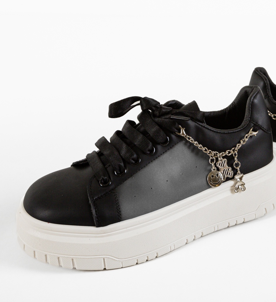 Sneakers Dama Vergast Negri - Confort și Stil - imagine 6