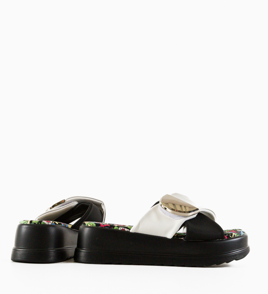 Papuci Browl Albi - Confort și Eleganță - imagine 5