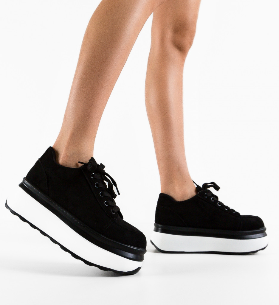 Pantofi Casual Kampus Negri - Confort și Stil - imagine 2