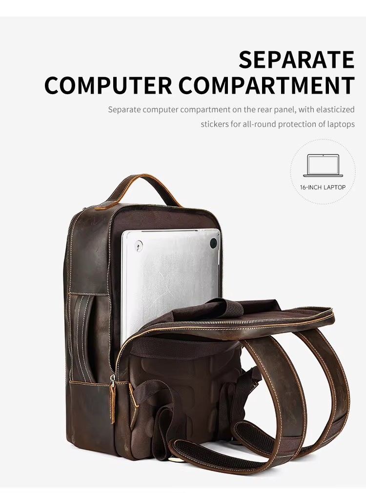 Rucsac Barbati Piele Naturala Delis Zadiel GT3317 - imagine 6