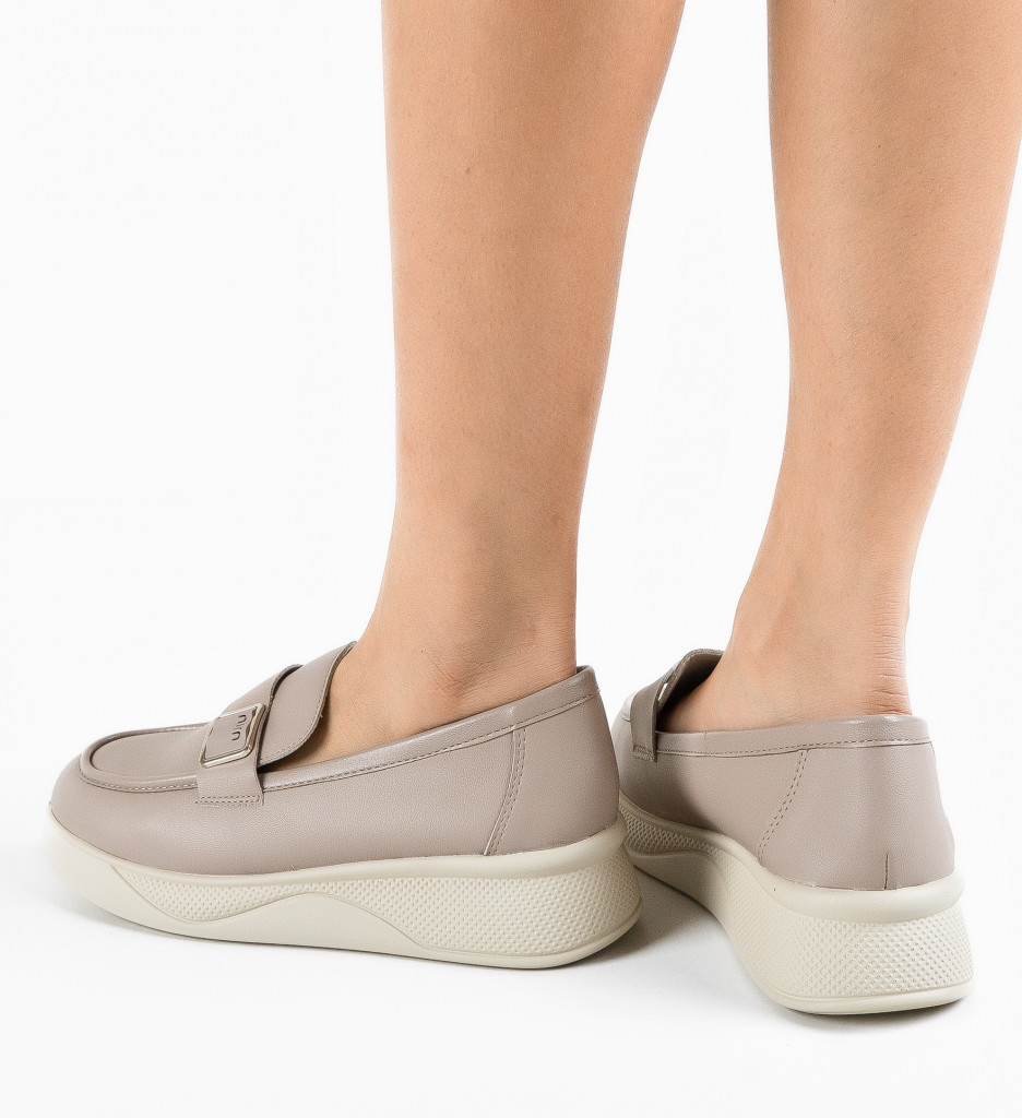 Pantofi Casual Dama Catlyn Khaki - Confort & Stil