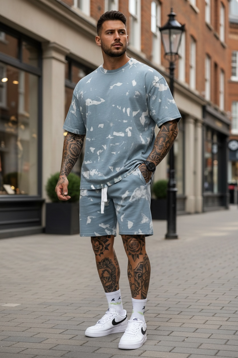 Compleu de vara tricou oversize + pantaloni 2504 M3-3.2